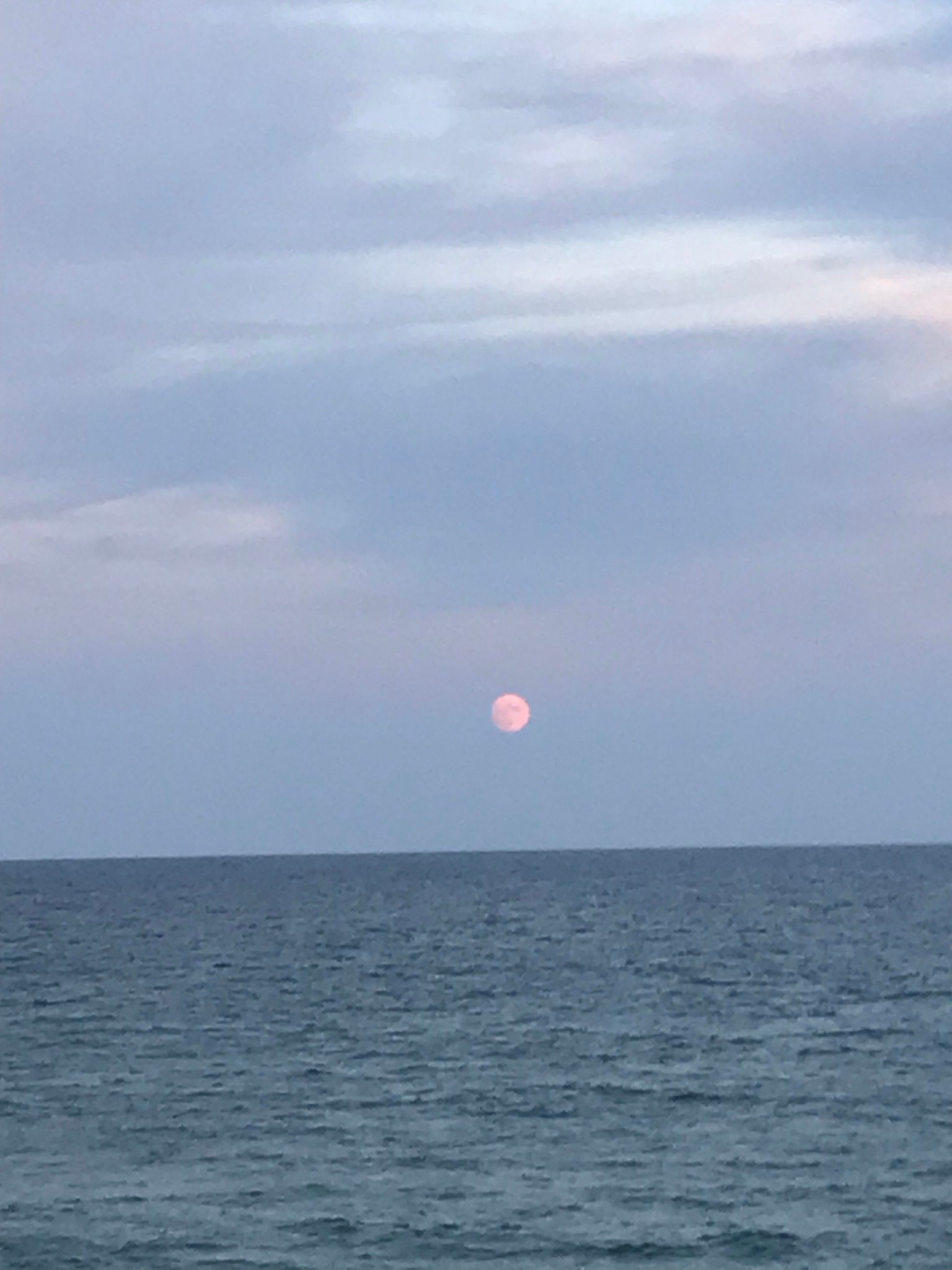 Moonrise over the Atlantic